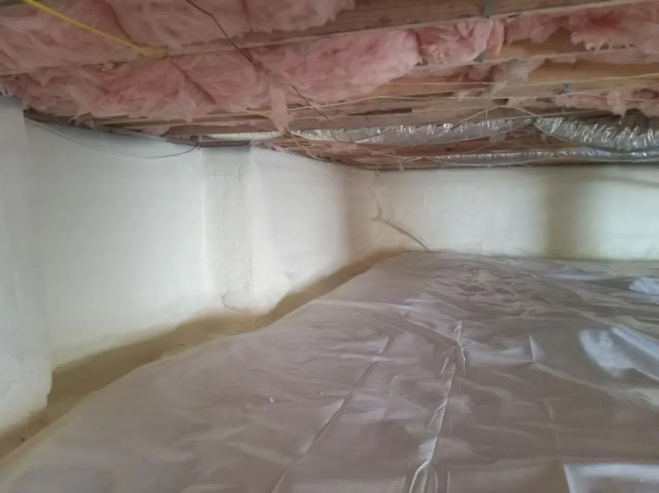 Crawl space encapsulation with closed-cell spray foam for Metal Roof Coating in Sansom Park